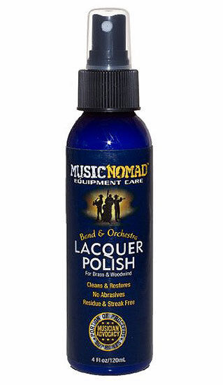Music Nomad Brass & Woodwind Lacquer Polish - 120ml Spray & Wipe Cleaner