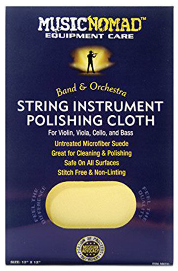Music Nomad Microfiber Polishing Cloth for Violins, Viola, Cello & Bass