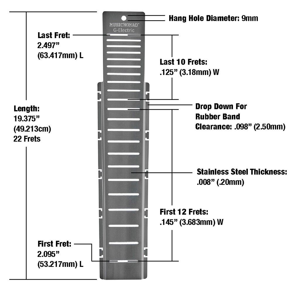 Music Nomad Fret Shield Fretboard Protector for Gibson Electric Guitar Fret Scale — view 3