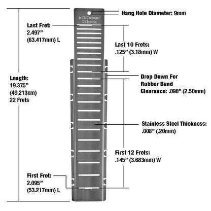 Music Nomad Fret Shield Fretboard Protector for Gibson Electric Guitar Fret Scale — view 3
