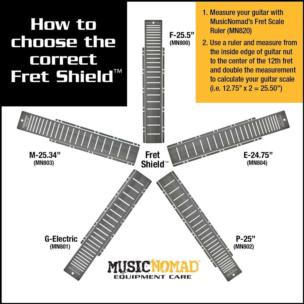 Music Nomad Fret Shield Fretboard Protector for Gibson Electric Guitar Fret Scale — view 6