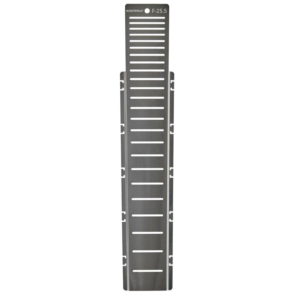 Music Nomad Fret Shield Fretboard Protector for 34" Bass Guitar Fret Scale, Stainless Steel, Reusable, Fits 4 & 5 String Guitars, Up to 24 Frets