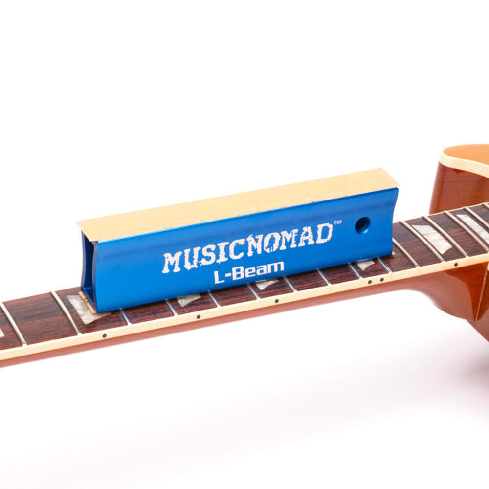 Music Nomad 7" Fret Leveler L-Beam for Guitar, Ukulele & Mandolin with Ergonomic Handle and 3M Gold Abrasive Strips — view 5