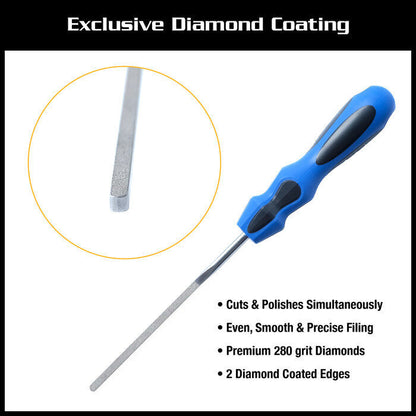 Music Nomad Diamond Coated Fret End Dressing File E-File for Guitar Repair and Maintenance — view 2