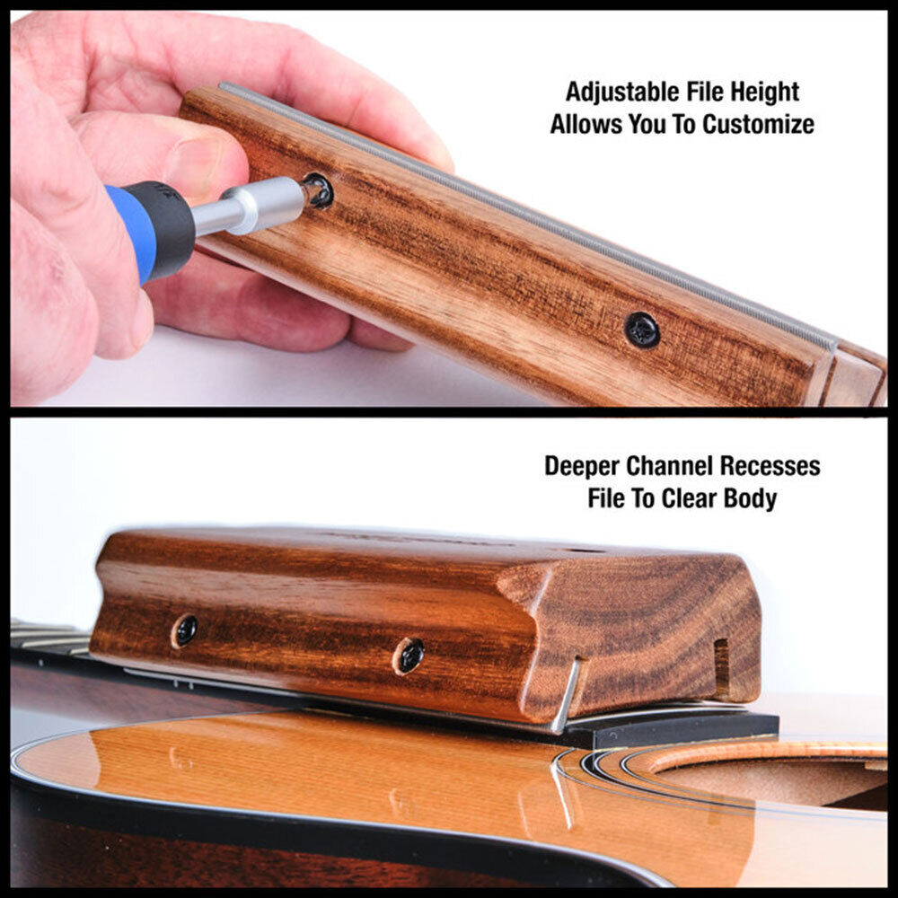Music Nomad Fret Beveling File B-File with Ergonomic Handle and Adjustable High Carbon-Steel File — view 5