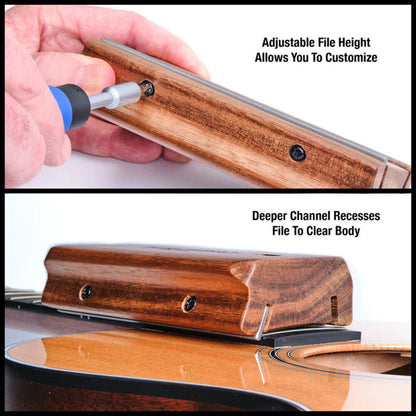 Music Nomad Fret Beveling File B-File with Ergonomic Handle and Adjustable High Carbon-Steel File — view 5