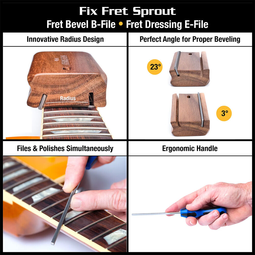 Music Nomad Premium Guitar Tech Fret Tool Set 18-Piece with Storage Case and Fret Finishing Kit — view 5
