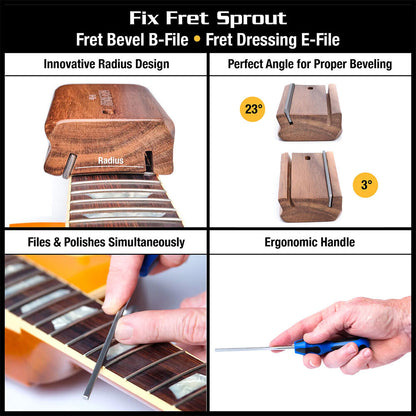 Music Nomad Premium Guitar Tech Fret Tool Set 18-Piece with Storage Case and Fret Finishing Kit — view 5