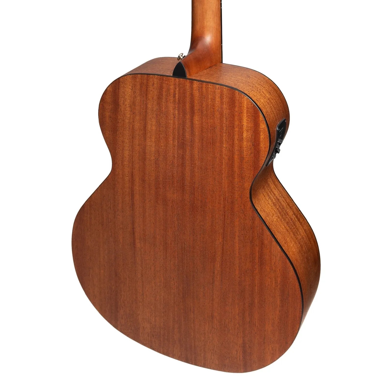 Martinez MNB-15S-MOP Natural Series Solid Mahogany Top Acoustic-Electric Bass Guitar Open Pore — view 5