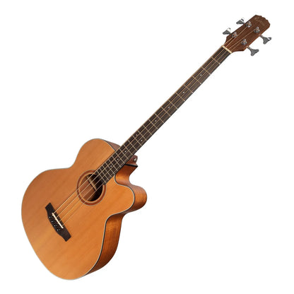 Martinez MNBC-15S-COP Natural Series Solid Cedar Top Acoustic-Electric Cutaway Bass Guitar — view 3