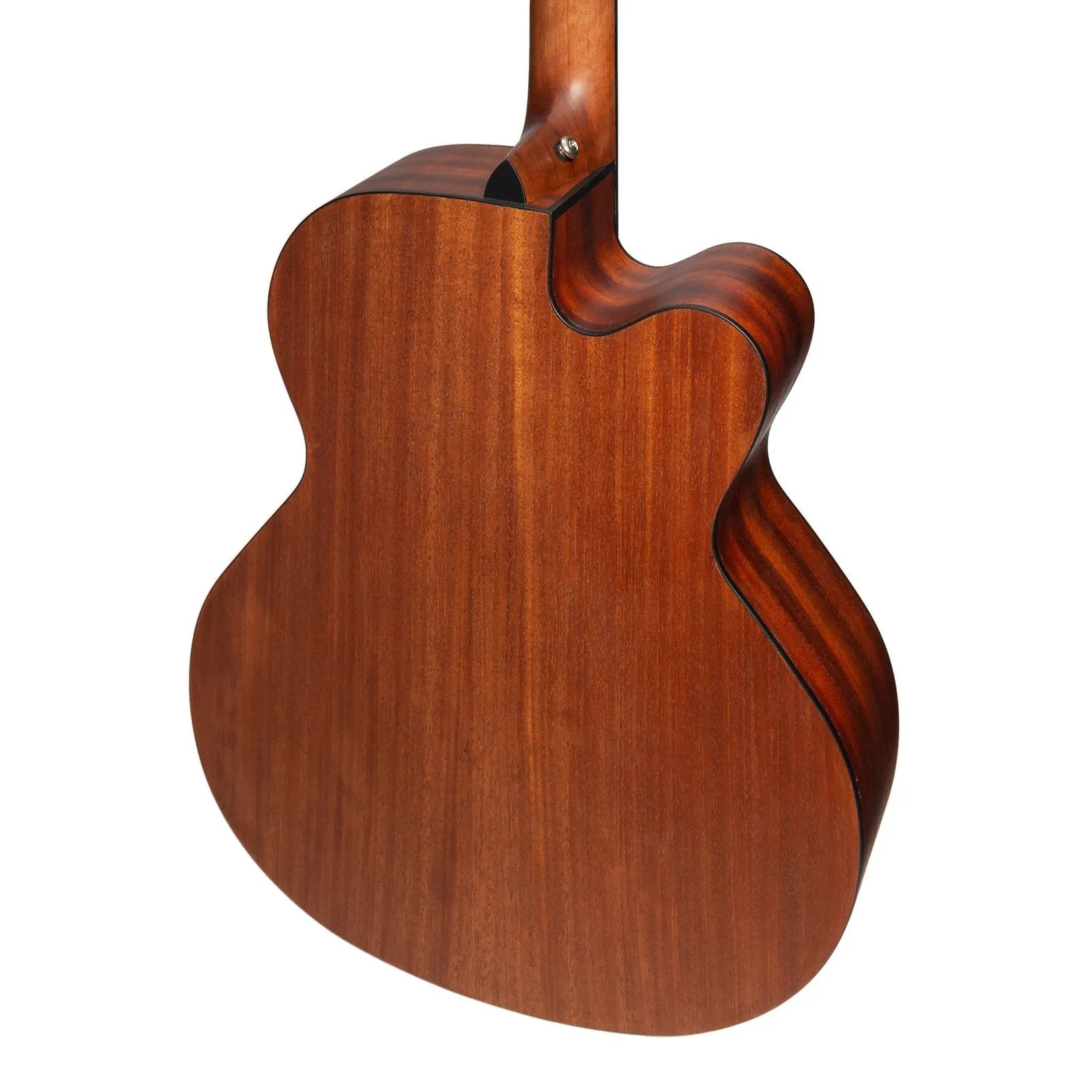 Martinez MNBC-15SL-SOP Left Handed Acoustic-Electric Cutaway Bass Guitar Solid Spruce Top Open Pore Natural — view 5
