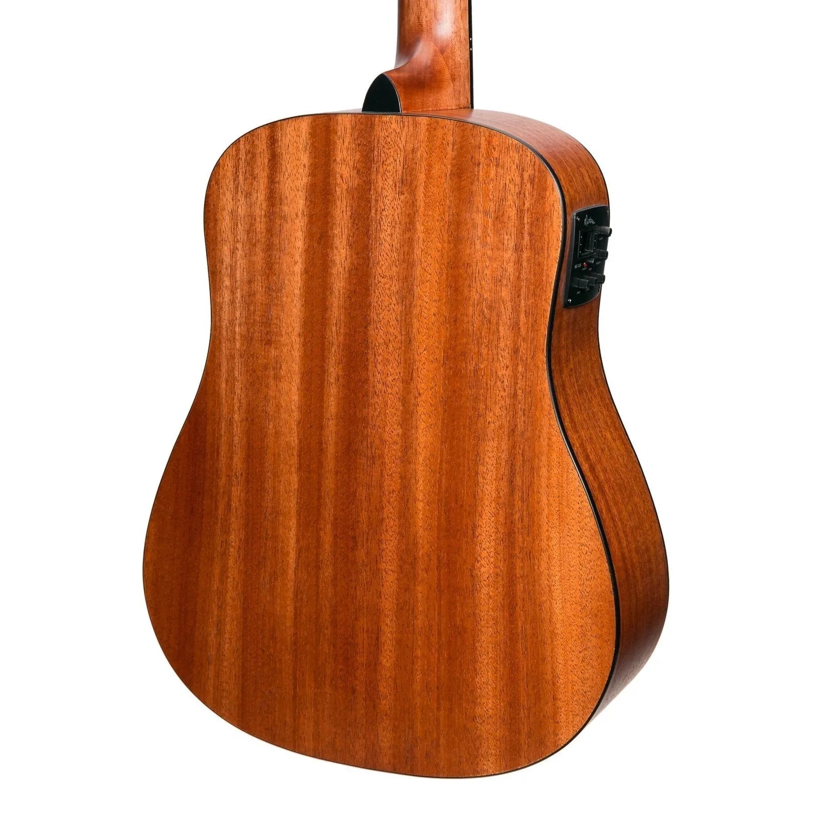 Martinez MNBT-15-MOP Natural Series Mahogany Top Acoustic-Electric Babe Traveller Guitar Open Pore — view 5
