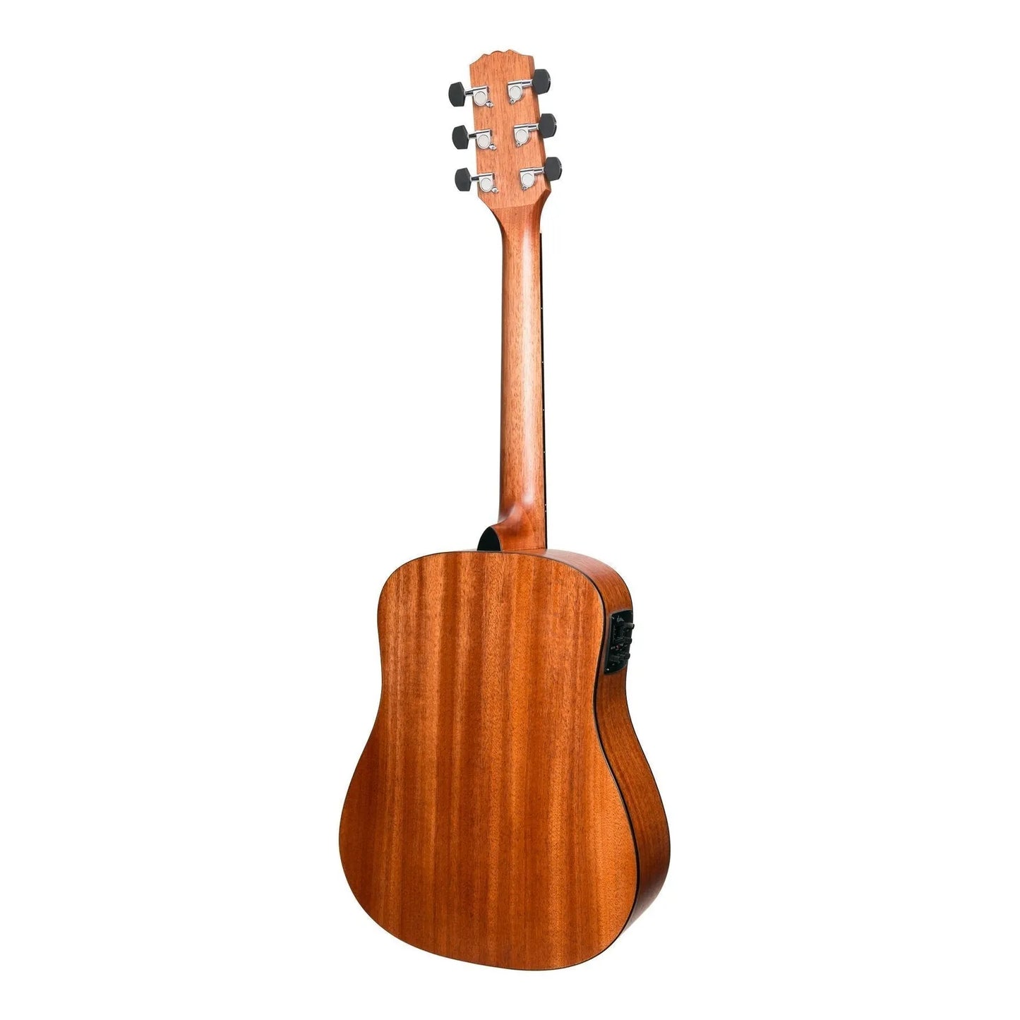 Martinez MNBT-15-MOP Natural Series Mahogany Top Acoustic-Electric Babe Traveller Guitar Open Pore — view 2