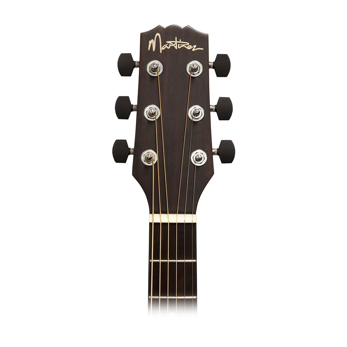 Martinez MND-15-MOP Natural Series Mahogany Top Dreadnought Acoustic Guitar Open Pore — view 4