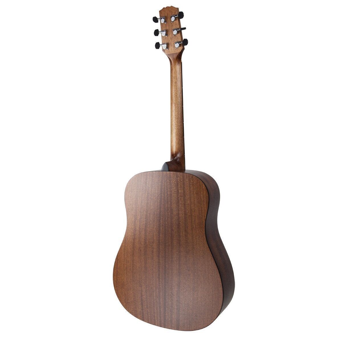 Martinez MND-15-MOP Natural Series Mahogany Top Dreadnought Acoustic Guitar Open Pore — view 2