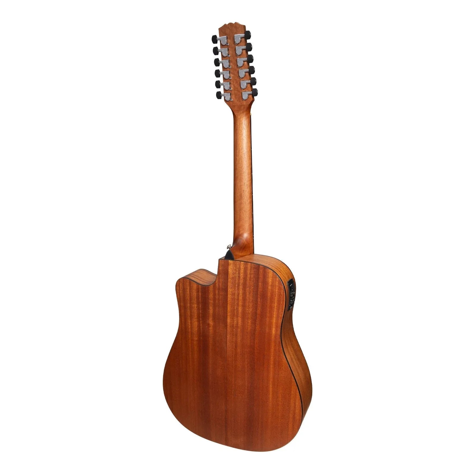Martinez Natural Series Spruce Top 12-String Acoustic-Electric Dreadnought Cutaway Guitar MNDC-1512 Open Pore — view 2