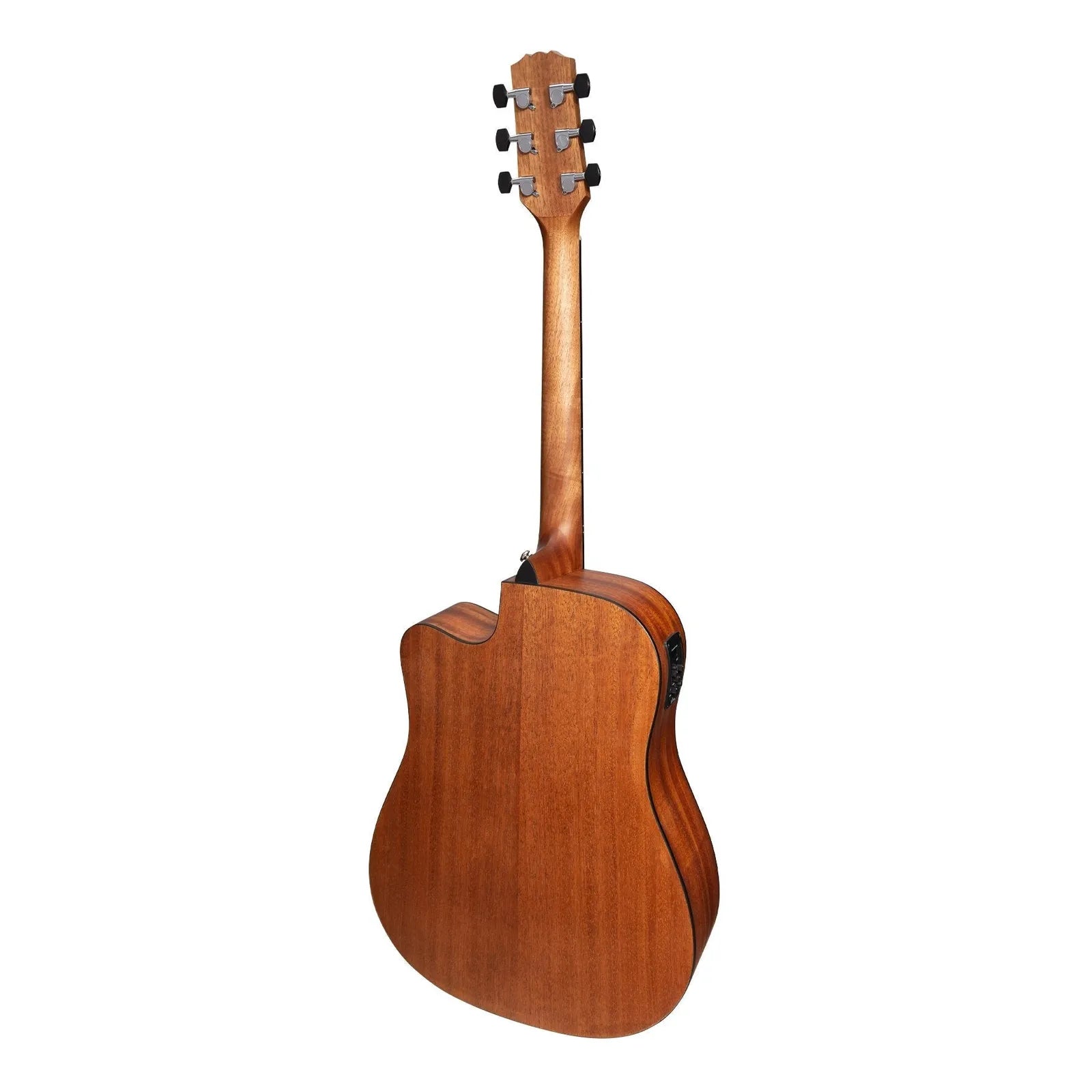 Martinez Natural Series Solid Spruce Top Acoustic-Electric Dreadnought Cutaway Guitar MNDC-15S Open Pore — view 2