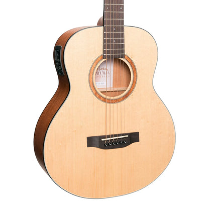 Martinez MNS-15-SOP Natural Series Spruce Top Acoustic-Electric Mini Guitar Open Pore — view 6