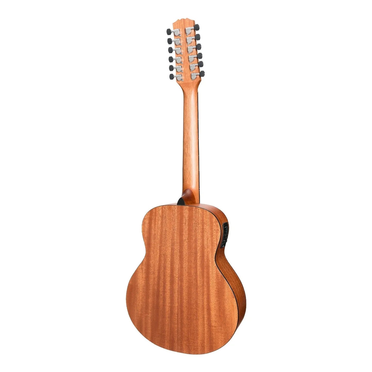 Martinez Natural Series MNS-1512-SOP 12-String Acoustic-Electric Mini Guitar Open Pore Natural — view 2