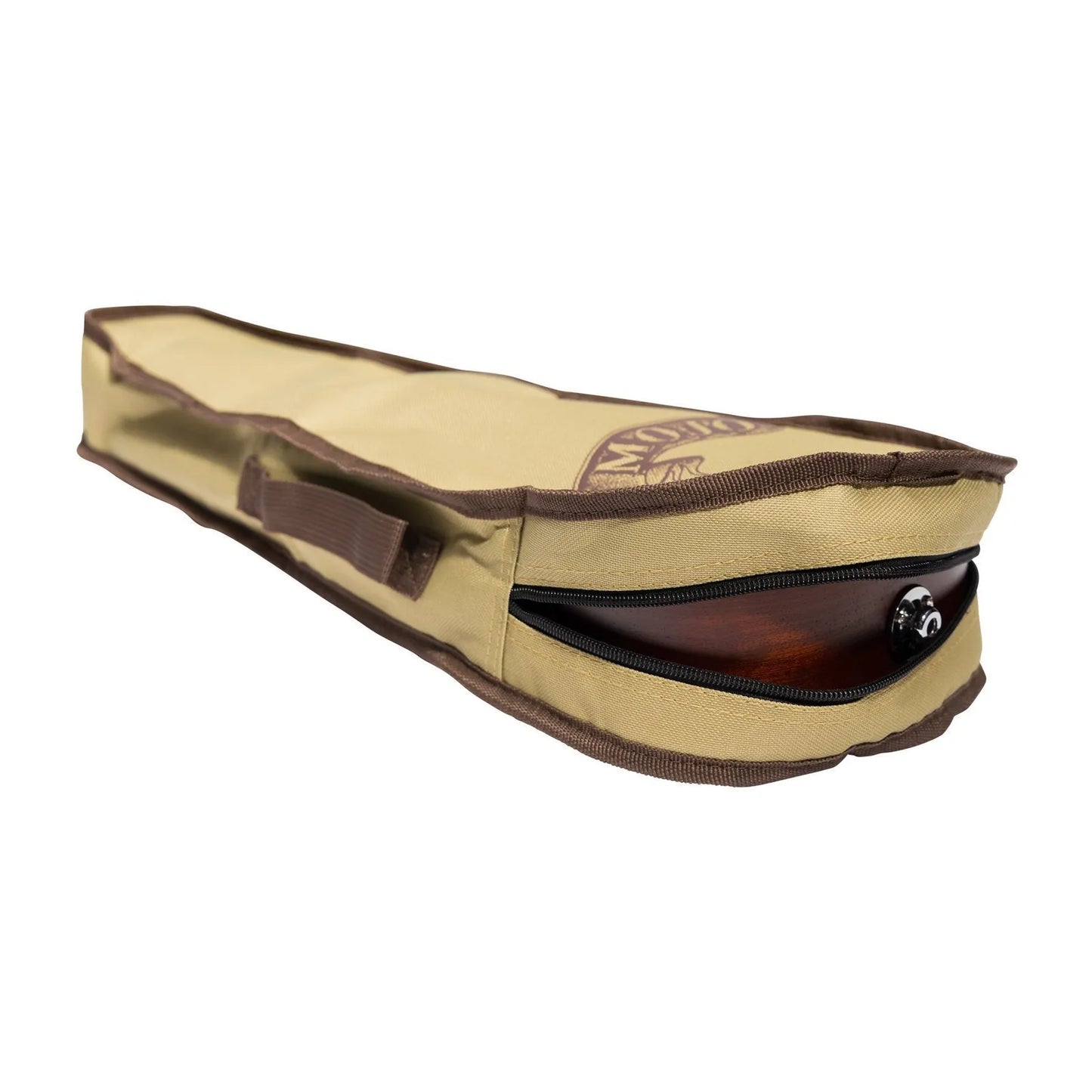 Mojo Padded Soprano Ukulele Gig Bag - Tan, Water Resistant Nylon, 4mm Padding, Carry Handle, Easy Access Zip — view 3