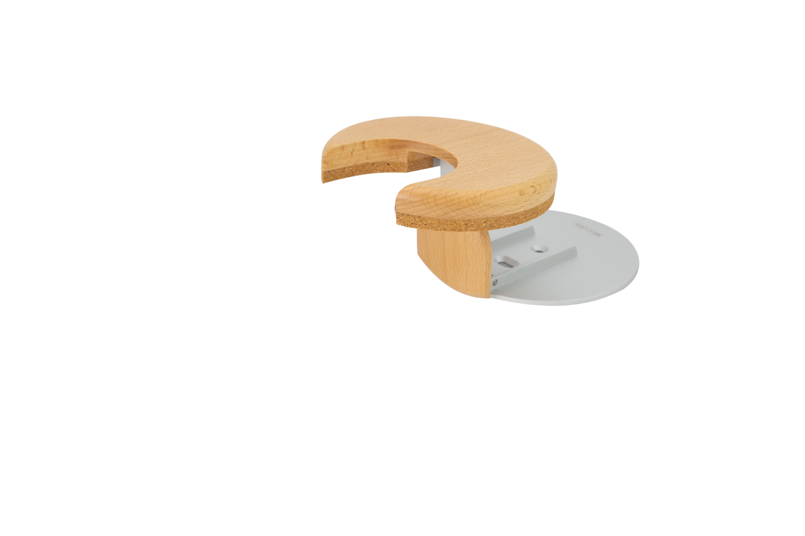 Monday Simply Aesthetic Guitar Hanger in Beech Yellow - Wall-Mounted, Durable Aluminium, Eco-Friendly Wood, Minimalist Design