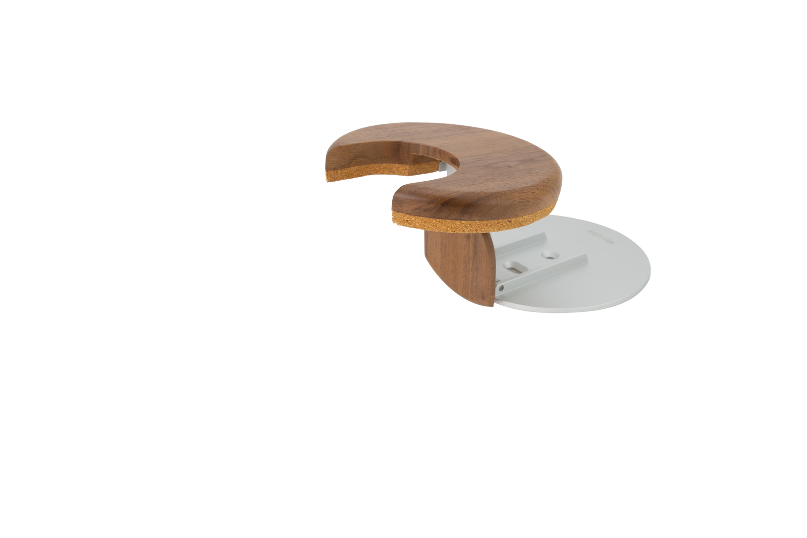Monday Simply Aesthetic Guitar Hanger - Walnut Black, Wall-Mounted, Durable Aluminium, Polished Wood, Suitable for Acoustic & Electric Guitars