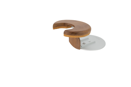 Monday Simply Aesthetic Guitar Hanger - Walnut Black, Wall-Mounted, Durable Aluminium, Polished Wood, Suitable for Acoustic & Electric Guitars
