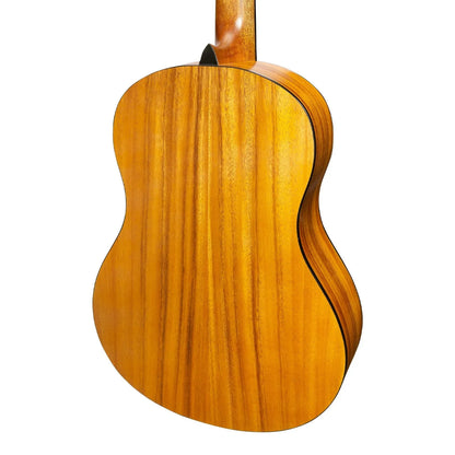 Martinez Left Handed Full Size Student Classical Guitar Pack with Built In Tuner - Spruce/Koa — view 6