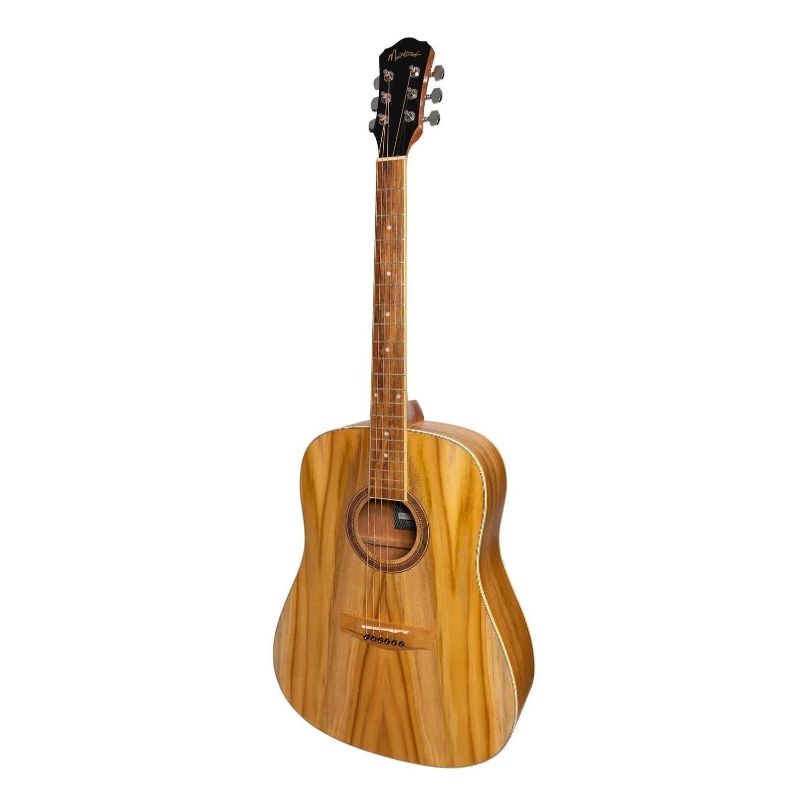 Martinez MD-41 Dreadnought Acoustic Guitar Pack with Gig Bag, Tuner, Picks, Strap - Spruce/Jati-Wood — view 4
