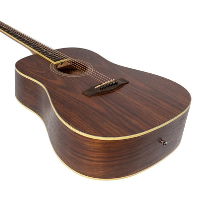 Martinez Left-Handed '41 Series' Dreadnought Acoustic Guitar Pack with Gig Bag and Accessories — view 6