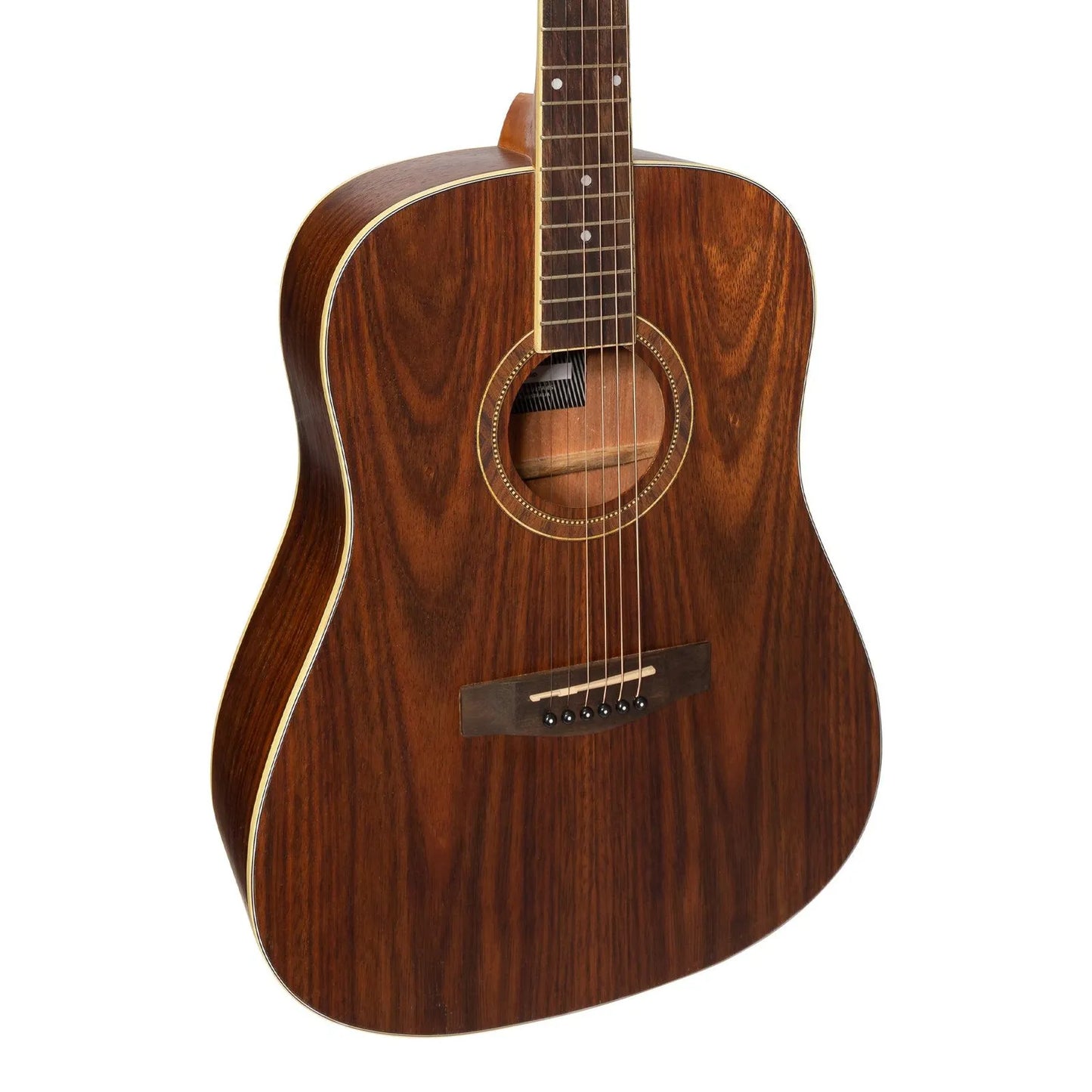 Martinez Left-Handed '41 Series' Dreadnought Acoustic Guitar Pack with Gig Bag and Accessories — view 4