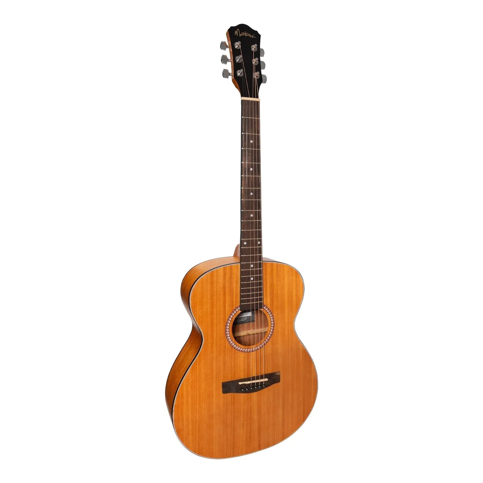 Martinez Left Hand '41 Series' Folk Size Acoustic Guitar Pack with Accessories (Mahogany) — view 2