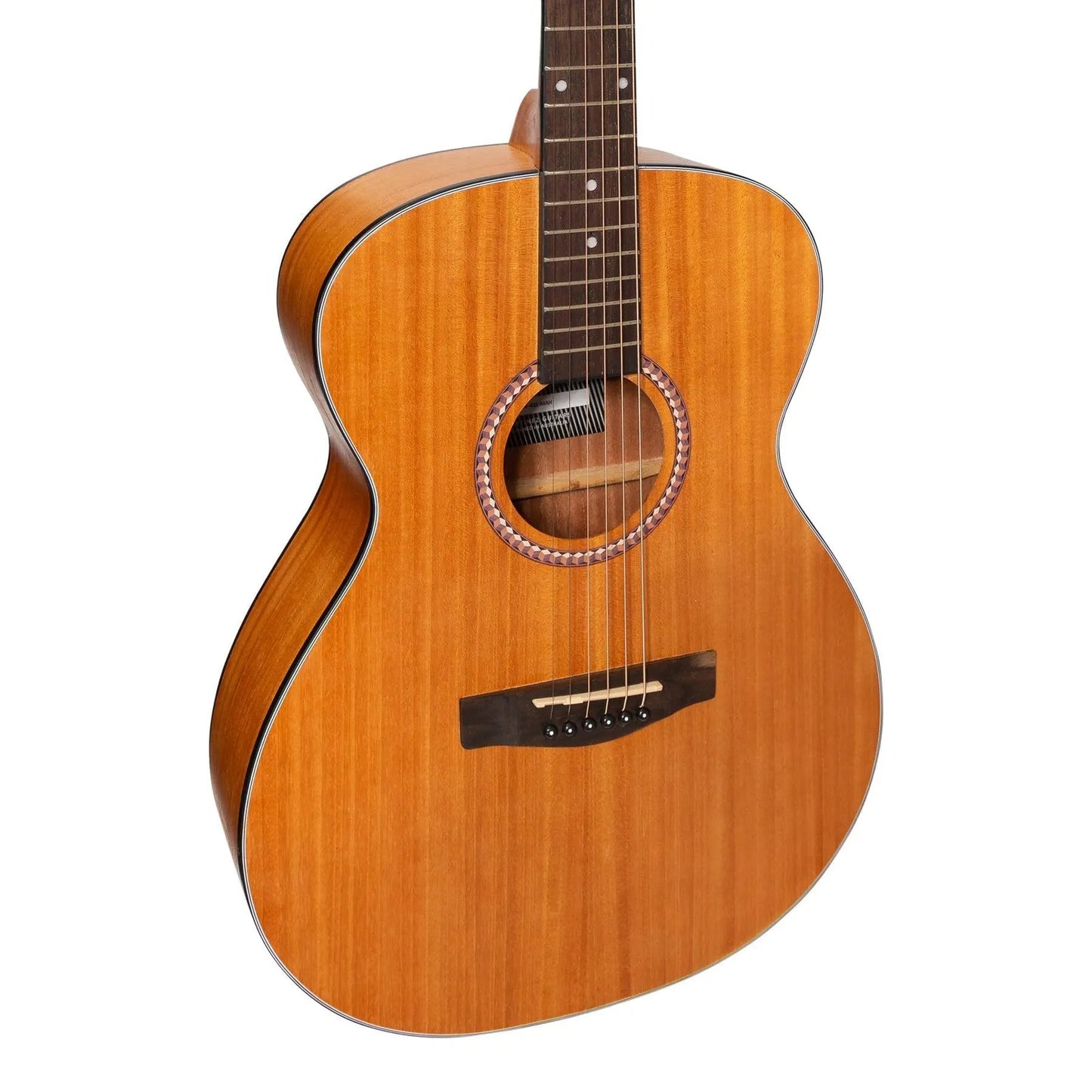 Martinez Left Hand '41 Series' Folk Size Acoustic Guitar Pack with Accessories (Mahogany) — view 4