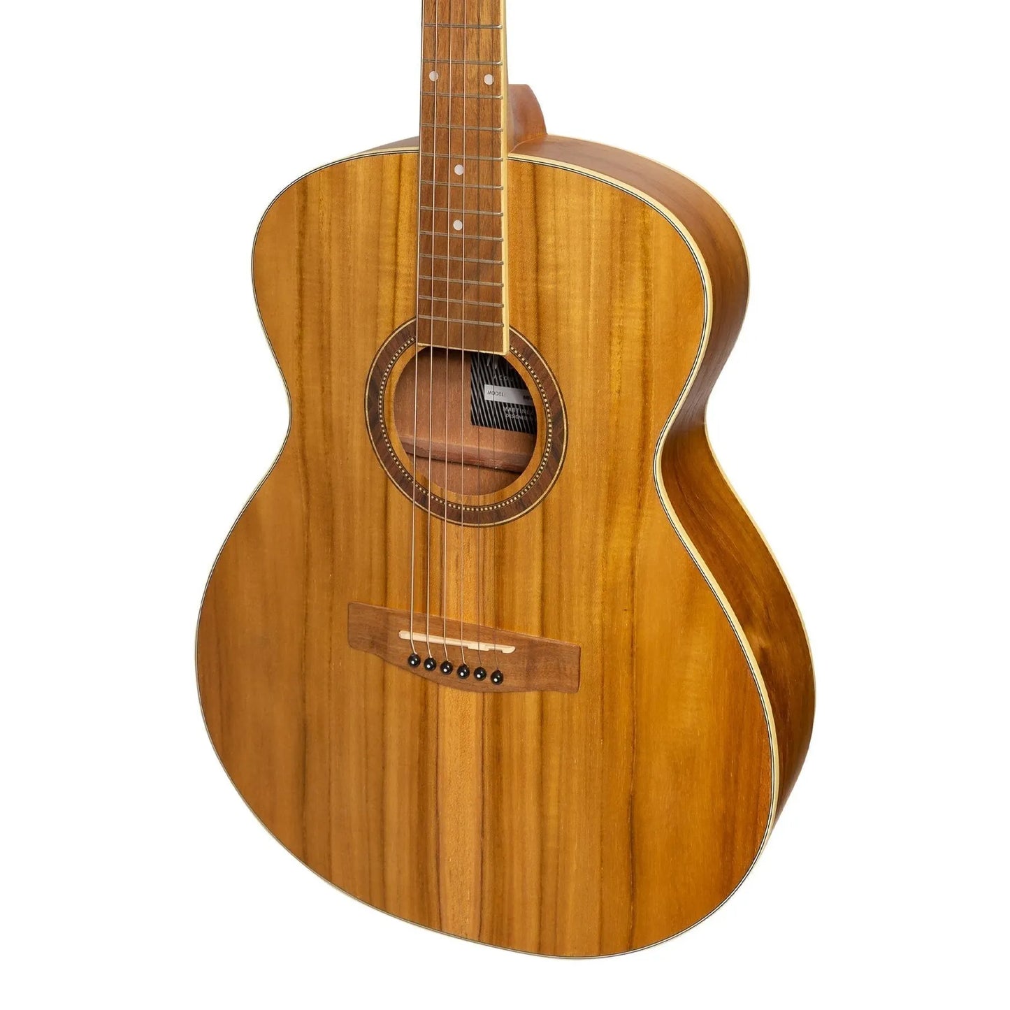 Martinez '41 Series' Folk Size Acoustic Guitar Pack with Built-in Tuner, Natural Finish, Includes Gig Bag, Picks, and Strap — view 3