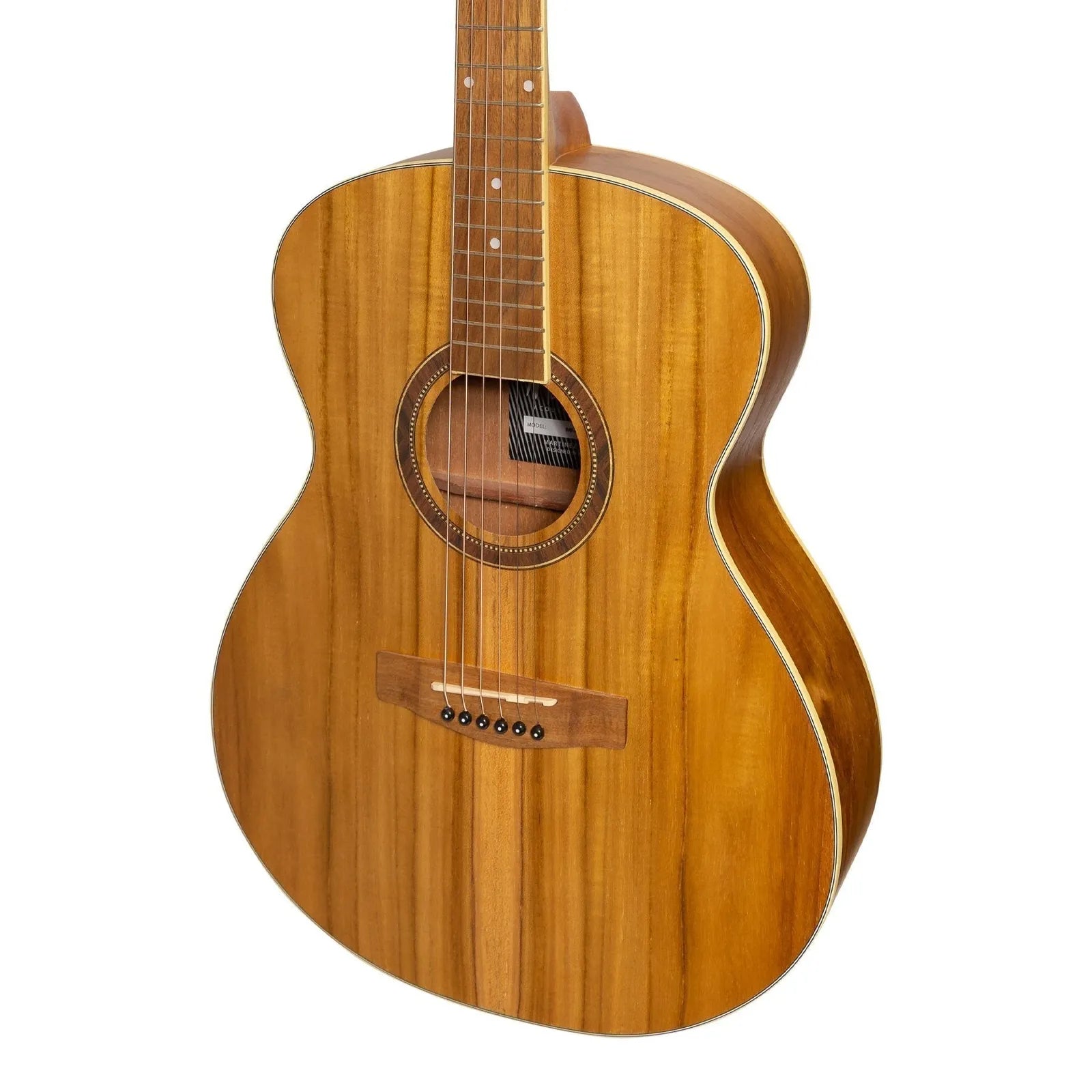 Martinez '41 Series' Folk Size Acoustic Guitar Pack with Built-in Tuner, Natural Finish, Includes Gig Bag, Picks, and Strap — view 3
