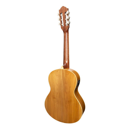 Martinez Slim Jim 3/4 Size Classical Guitar Pack with Built-in Tuner - Jati-Teakwood — view 3