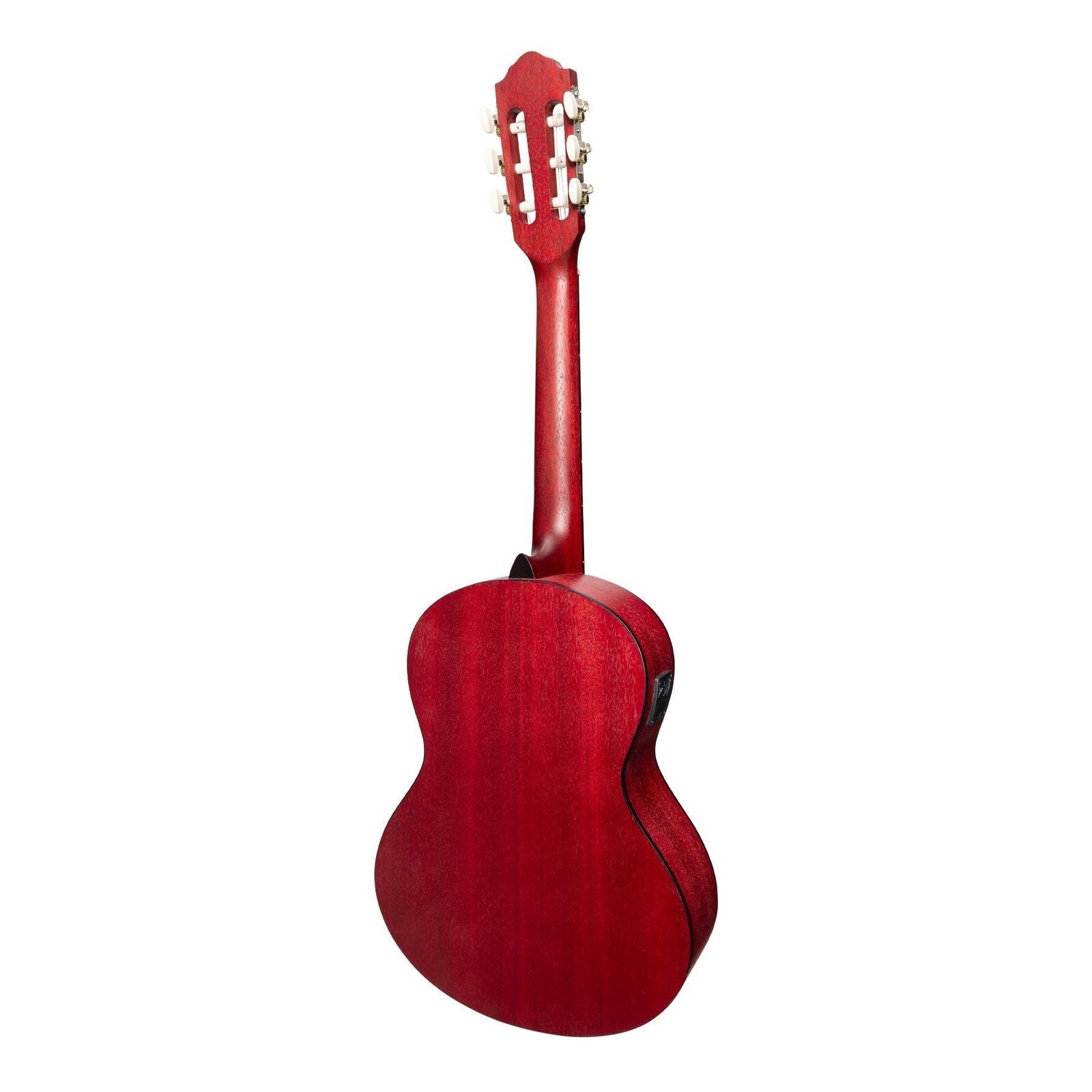 Martinez Slim Jim 3/4 Size Student Classical Guitar Pack with Built-In Tuner - Strawberry Pink — view 3