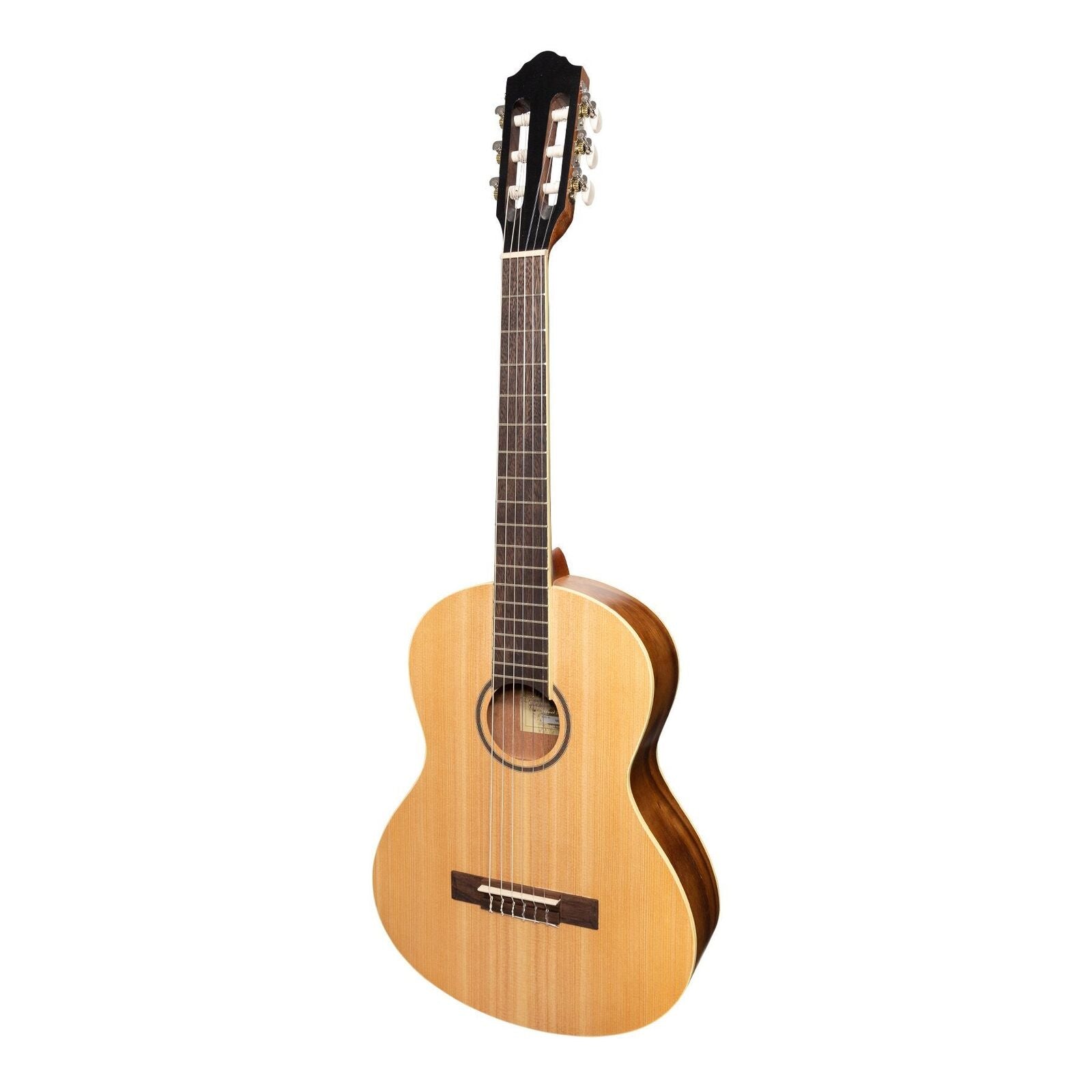 Martinez Slim Jim 3/4 Size Classical Guitar Pack with Built In Tuner, Spruce/Rosewood, Includes Gig Bag, Strap, Picks, Model MP-SJ34T-SR — view 2