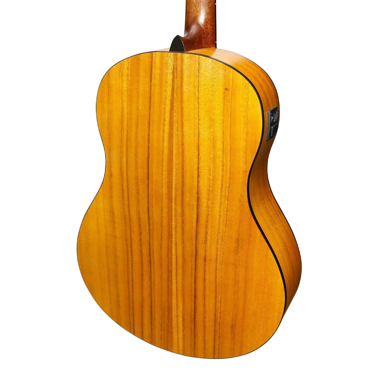 Martinez Slim Jim Full Size Student Classical Guitar Pack with Built In Tuner Koa — view 6