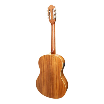 Martinez Slim Jim Full Size Student Classical Guitar Pack with Built-In Tuner, Rosewood — view 3