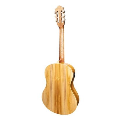 Martinez Slim Jim Full Size Student Classical Guitar Pack with Built-In Tuner, Spruce/Jati-Teakwood, MP-SJ44T — view 3