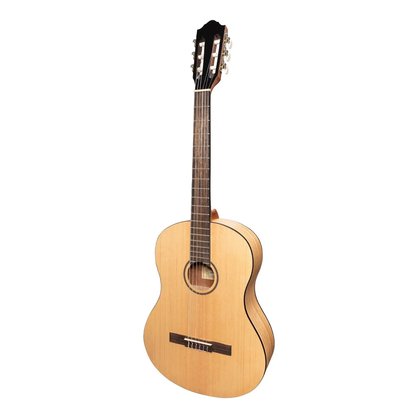 Martinez Slim Jim Full Size Classical Guitar Pack with Built-In Tuner, Natural Satin, MP-SJ44T-SM, Includes Gig Bag, Strap, Picks — view 2
