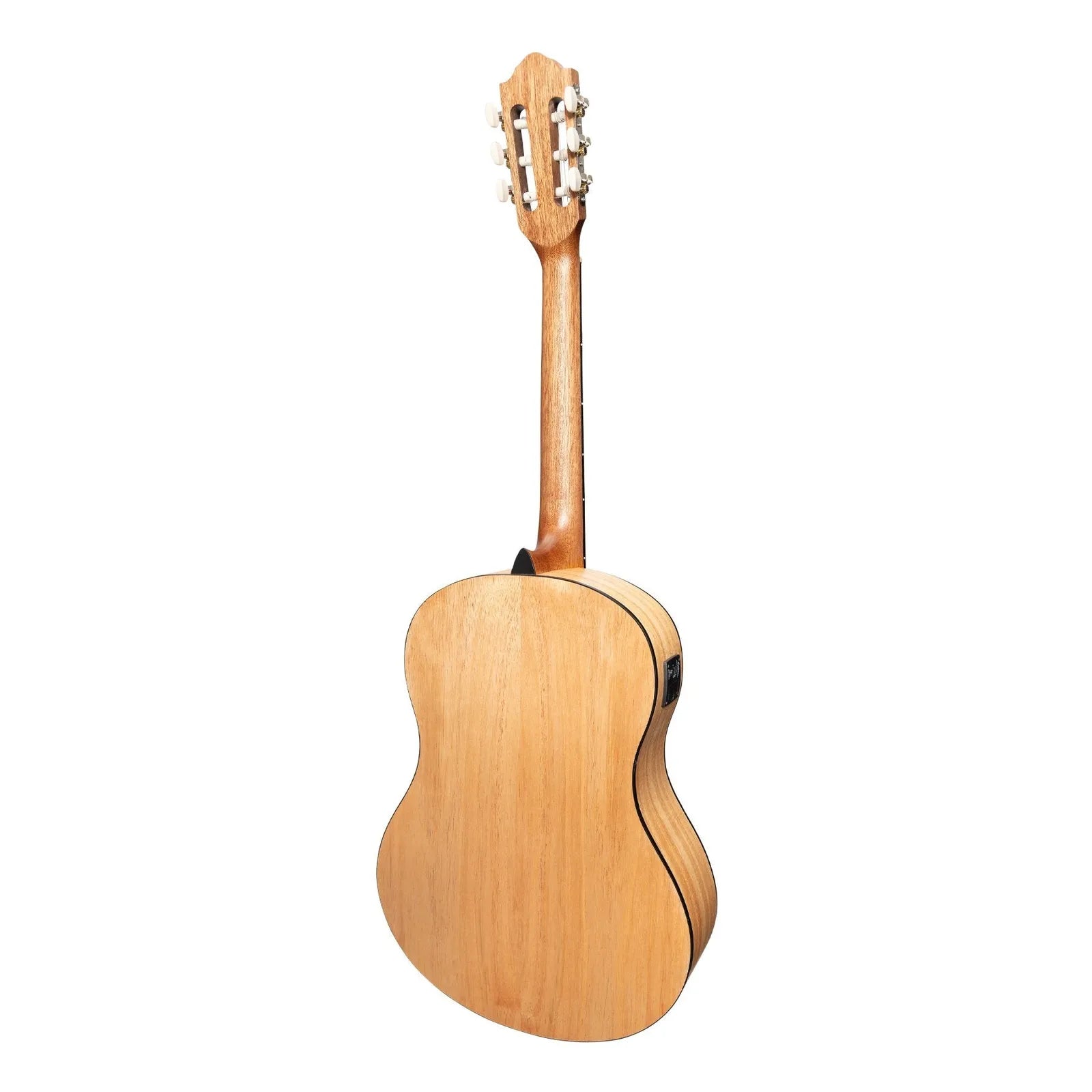 Martinez Slim Jim Full Size Classical Guitar Pack with Built-In Tuner, Natural Satin, MP-SJ44T-SM, Includes Gig Bag, Strap, Picks — view 3