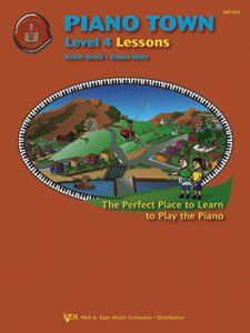 Piano Town Lessons Level 4 by Neil A. Kjos Music Company, 48 Pages