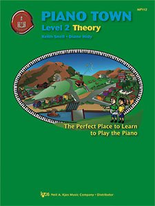 Piano Town Theory Level 2 by Neil A. Kjos Music Company, 32 Pages