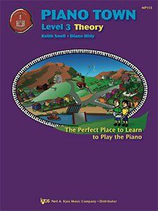 Piano Town Theory Level 3 by Neil A. Kjos Music Company, 32 Pages