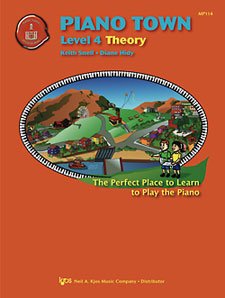 Piano Town Theory Level 4 by Neil A. Kjos Music Company, 32 Pages