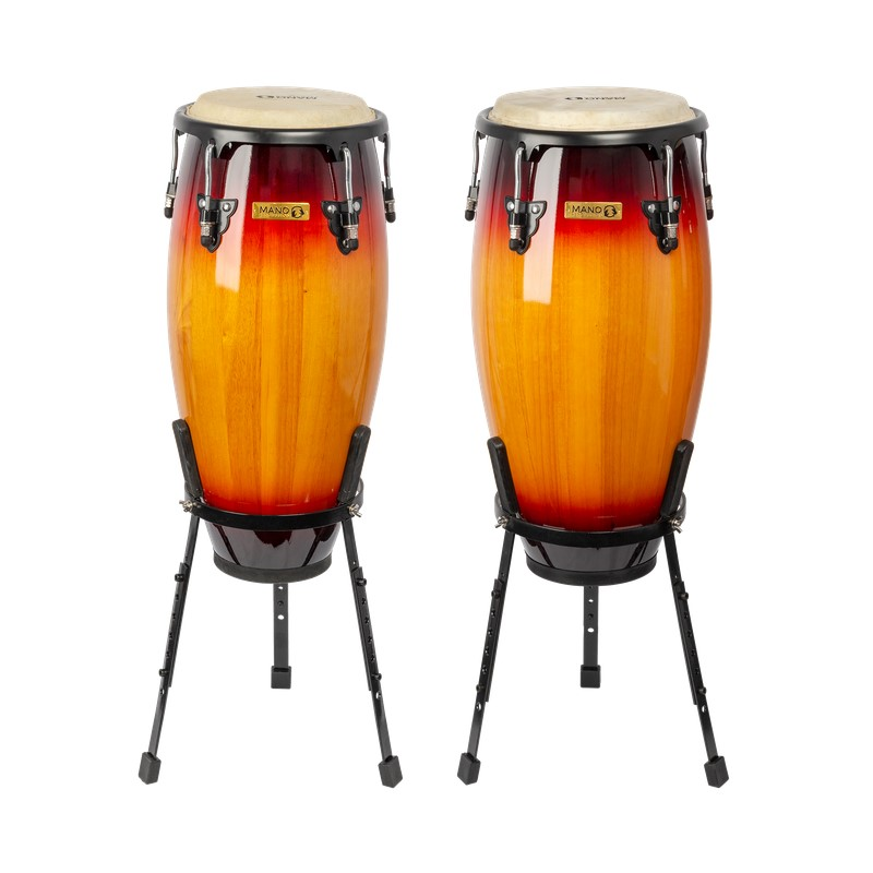 Mano Percussion Conga Pair 10+11inch Sunburst w/ Stand