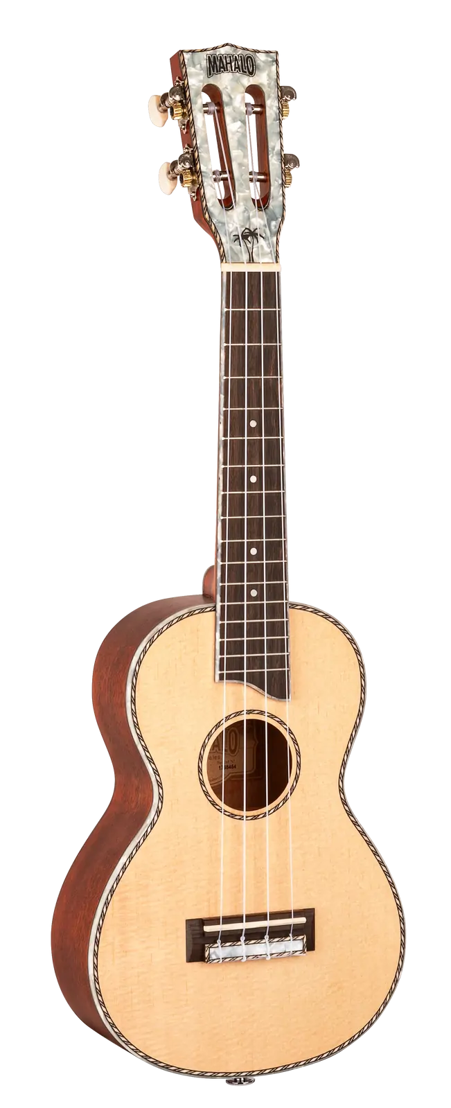 Mahalo Pearl Series Concert Ukulele MP2 Natural Color — view 3