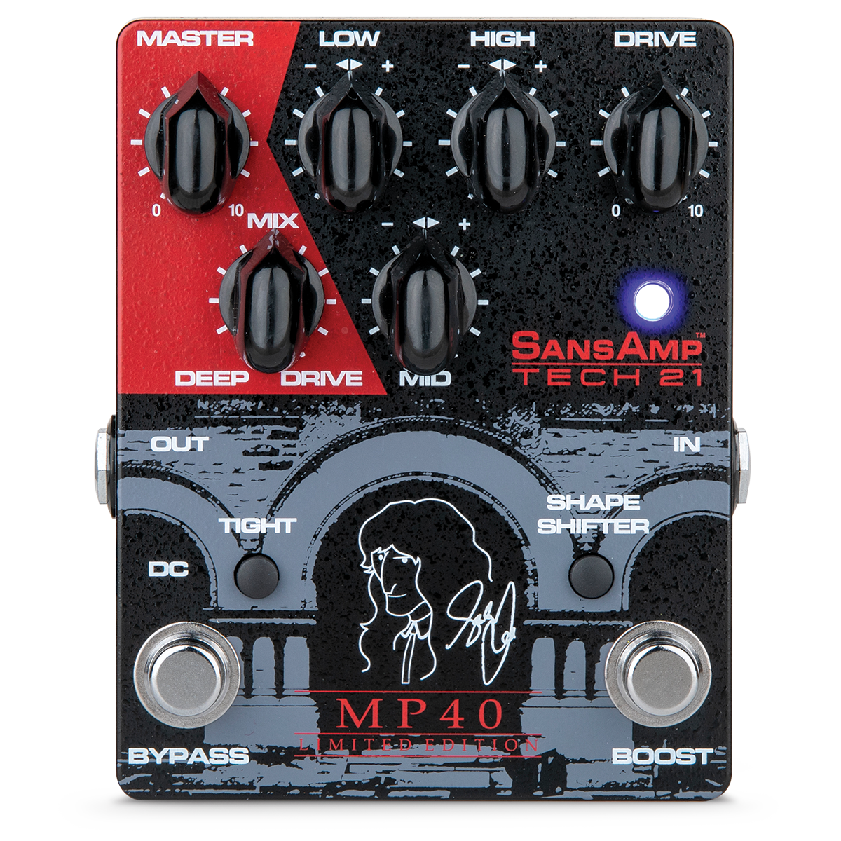Tech 21 SansAmp MP40 Limited Edition Geddy Lee Signature 40th Anniversary Pedal — view 2